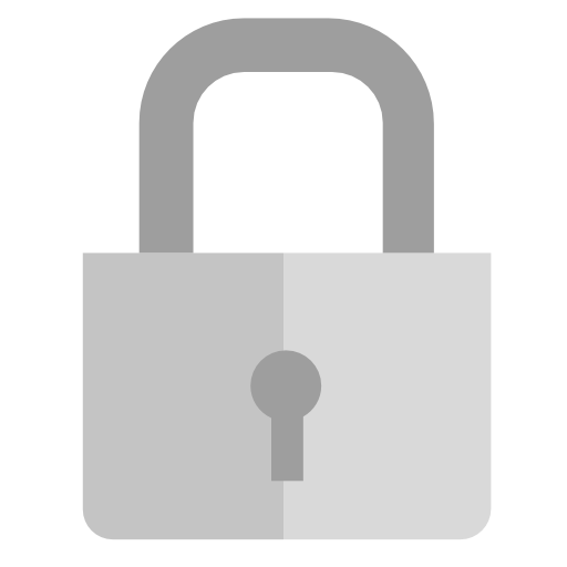 secure details lock icon